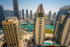 JBR, 2-bedroom, next to beach, full marina view